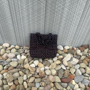GAP maroon beaded purse.